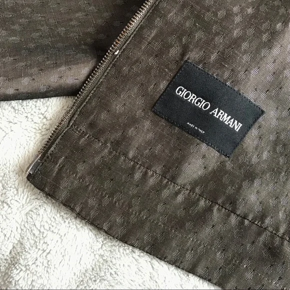 Giorgio Armani Jacquard Zipper Jacket Blazer - Picture 2 of 8